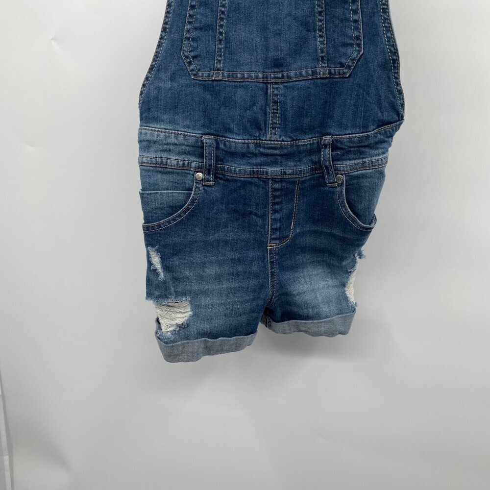 Dollhouse Womens Denim Short Overalls Blue Size 5 - Picture 3 of 9